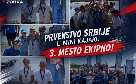 Bronza za najmlađe kajakaše Zorke na Prvenstvu Srbije! 