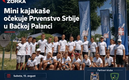 Najmlađi kajakaši „Zorke“ na Prvenstvu Srbije u mini kajaku
