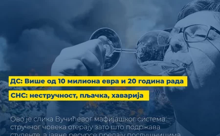 DS: Više od 10 miliona evra i 20 godina rada – SNS: nestručnost, pljačka, havarija