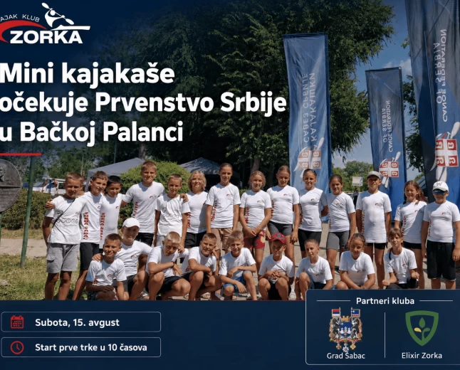Najmlađi kajakaši „Zorke“ na Prvenstvu Srbije u mini kajaku