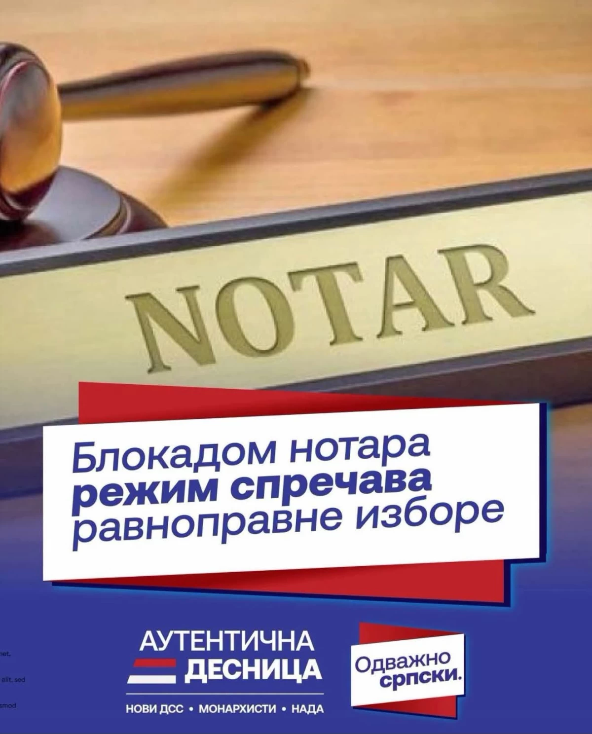 Autentična desnica tvrdi da se opoziciji otežava prikupljanje potpisa za izbore  