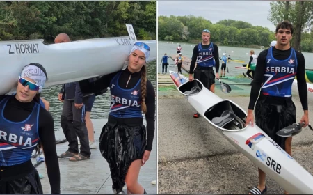Andrea Vukašinović u A finalu, Aljoša Stevanović u B finalu Olimpijskih nada