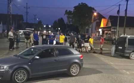 Fudbaleri i meštani blokirali centar Salaša Crnobarskog: Traže odgovore zbog odluka u ligi