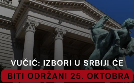 Vučić: Izbori u Srbiji će biti održani 25. oktobra