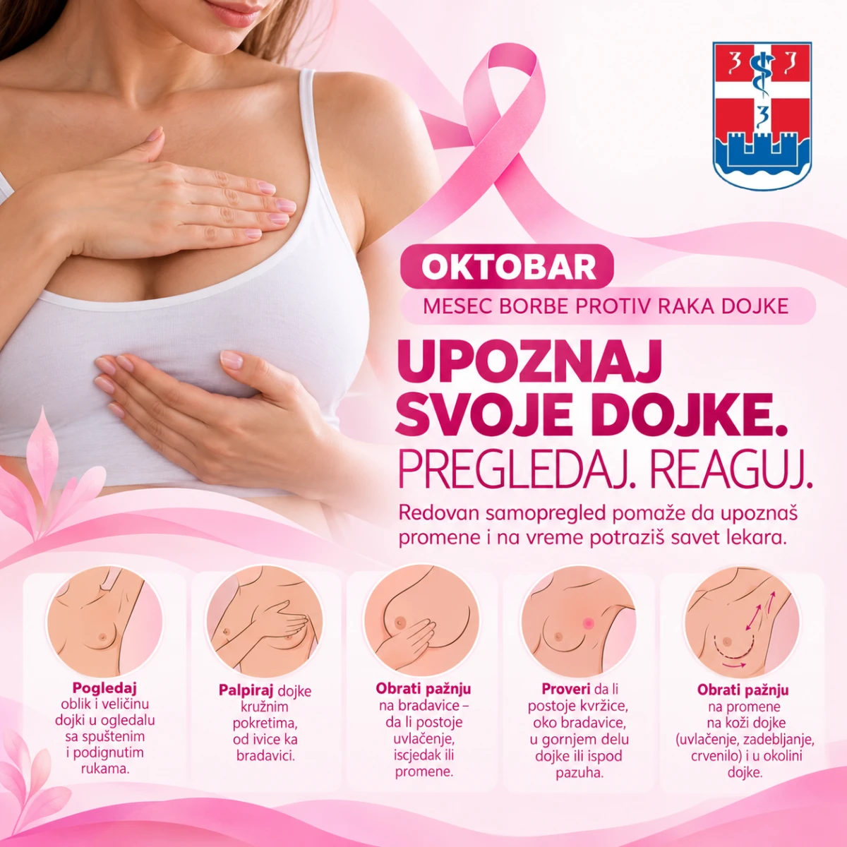 Oktobar: Mesec borbe protiv raka dojke